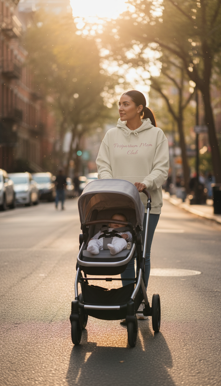 Postpartum Mom Club Hoodie — You're Doing Amazing