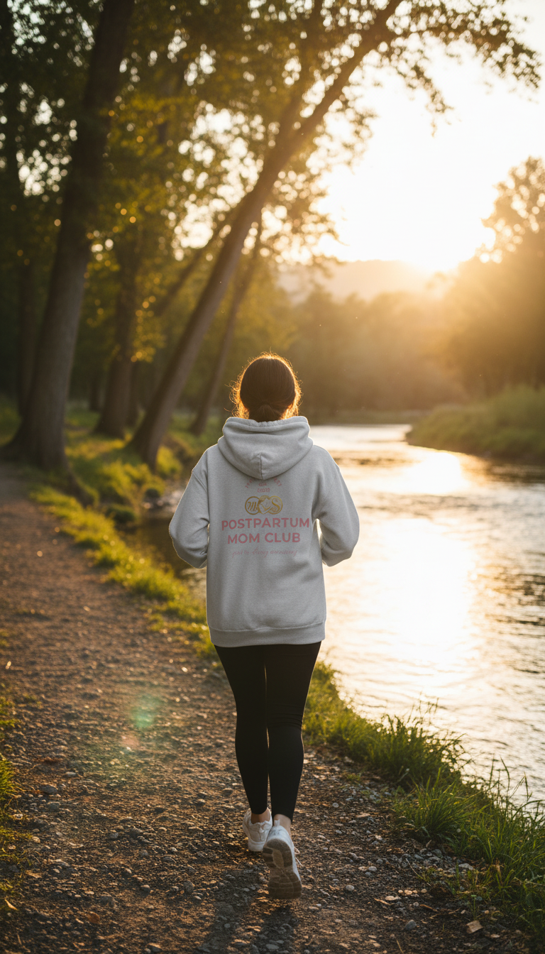 Postpartum Mom Club Hoodie — You're Doing Amazing