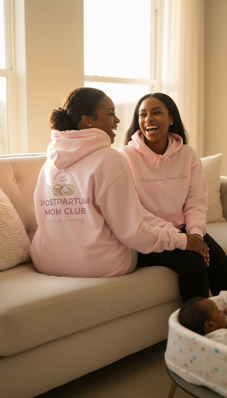 Postpartum Mom Club Hoodie — You're Doing Amazing