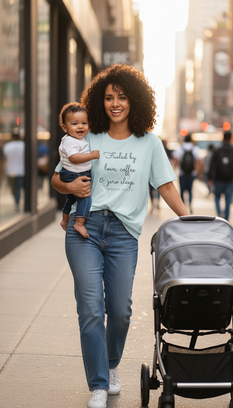 Fueled by Love, Coffee & Zero Sleep — Minimal Script Tee