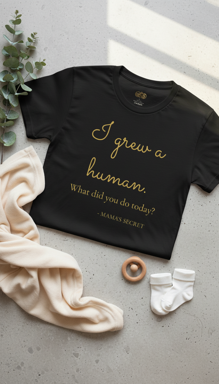 I Grew a Human T-Shirt — The Ultimate Mom Flex