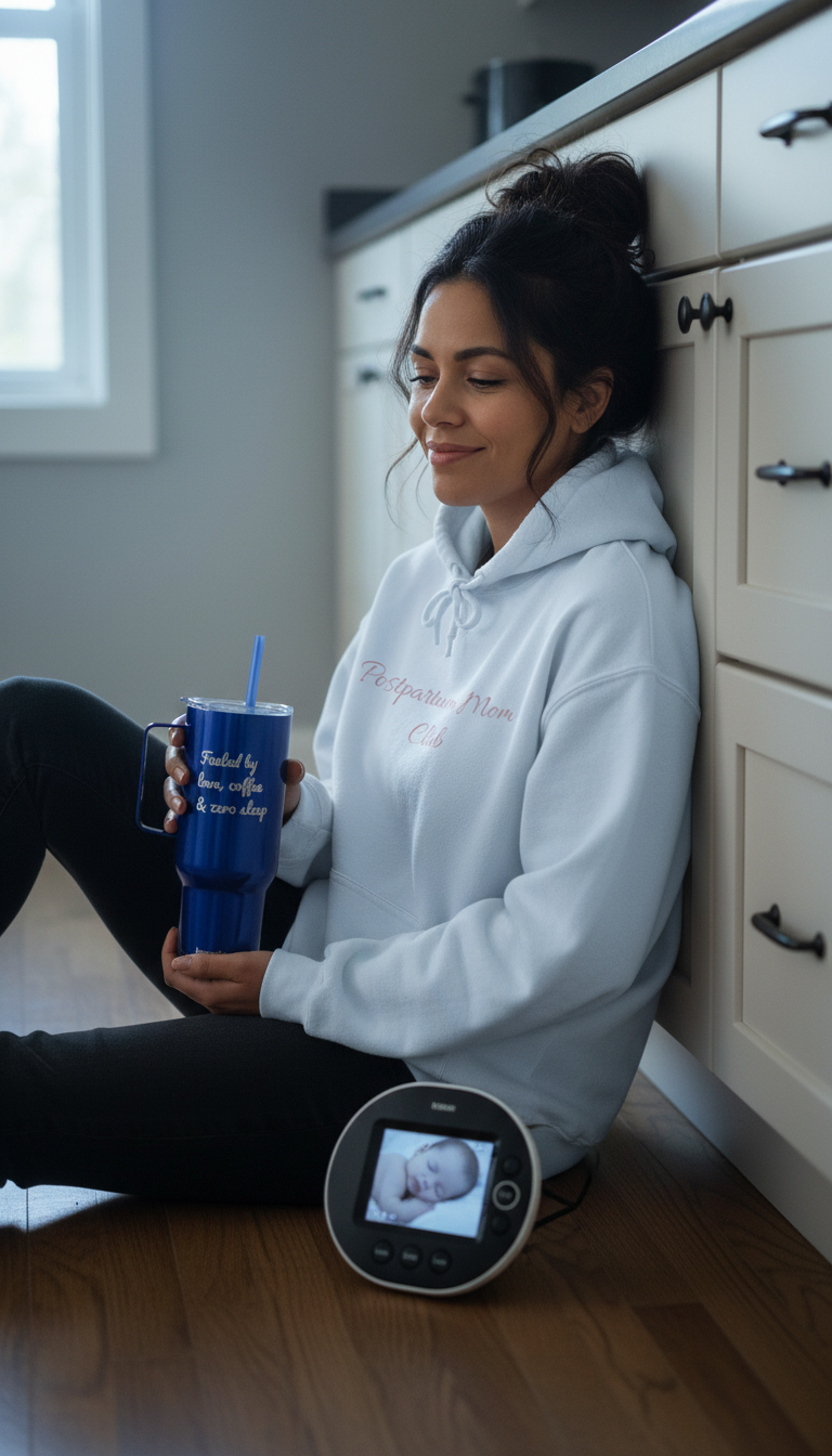 40oz Mama's Secret Insulated Tumbler — Fueled by Love, Coffee & Zero Sleep